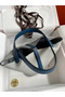 Hermes Picotin Lock 22 Bicolor Handmade Bag in Gris Mouette and Blue Agate Swift Leather Replica