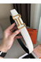 Hermes Tonight 38MM Reversible Belt In Black/White Epsom Leather Replica