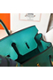 Hermes Birkin 25 Handmade Bag In Malachite Swift Leather Replica