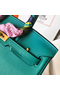 Hermes Birkin 25 Handmade Bag In Malachite Swift Leather Replica