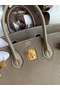 Hermes Birkin 25 Handmade Bag In Taupe Clemence Leather Replica
