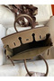 Hermes Birkin 25 Handmade Bag In Taupe Clemence Leather Replica