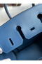 Hermes Birkin 25 Retourne Handmade Bag In Deep Blue Swift Calfskin Replica