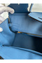 Hermes Birkin 25 Retourne Handmade Bag In Deep Blue Swift Calfskin Replica