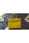 Hermes Birkin 30CM Tote Bags Litchi Leather H30LI Lemon Replica