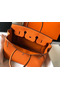 Hermes Birkin 35cm Bag In Orange Clemence Leather GHW Replica