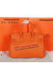 Hermes Birkin 35CM Tote Bag Orange Original Grainy Leather H35 Gold Replica