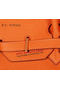 Hermes Birkin 35CM Tote Bag Orange Original Grainy Leather H35 Gold Replica