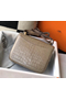 Hermes Constance 18 Handmade Bag In Taupe Embossed Crocodile Replica
