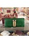 Hermes Croco Leather Clutch H88017 Green Replica