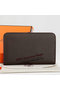 Hermes Dogon Combined Wallet A508 Dark Brown Replica