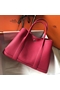 Hermes Garden Party 36 Bag In Rose Tyrien Clemence Leather Replica