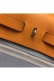Hermes Herbag 31CM Original Canvas Leather & Calfskin 45987 light blue Blue&brown Replica