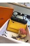 Hermes Herbag 31CM Original Canvas Leather & Calfskin 45987 Yellow&Black Replica