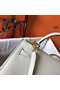 Hermes Kelly 25cm Sellier Bag In White Epsom Leather Replica