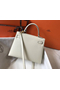 Hermes Kelly 28cm Bag In White Epsom Leather GHW Replica