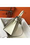Hermes Kelly 28cm Bag In White Epsom Leather GHW Replica