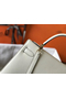 Hermes Kelly 28cm Bag In White Epsom Leather GHW Replica