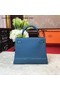 Hermes Kelly 32cm Shoulder Bag TOGO Leather KY32 Blue Replica