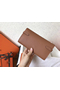 Hermes Kelly Classic Long Wallet In Brown Epsom Leather Replica