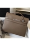 Hermes Kelly Depeche 34 Briefcase In Taupe Calfskin Replica