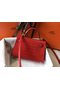 Hermes Kelly Mini II Handmade Bag In Red Crocodile Embossed Leather Replica