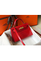 Hermes Kelly Mini II Handmade Bag In Red Crocodile Embossed Leather Replica