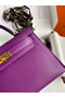 Hermes Kelly Mini II Sellier Handmade Bag In Anemone Epsom Calfskin Replica