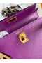Hermes Kelly Mini II Sellier Handmade Bag In Anemone Epsom Calfskin Replica