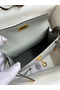 Hermes Kelly Mini II Sellier Handmade Bag In Bleu Glacier Ostrich Leather Replica