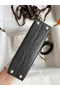 Hermes Kelly Mini II Sellier Handmade Bag In Graphite Matte Alligator Leather Replica