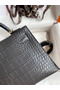 Hermes Kelly Mini II Sellier Handmade Bag In Graphite Matte Alligator Leather Replica