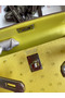 Hermes Kelly Mini II Sellier Handmade Bag In Lime Ostrich Leather Replica