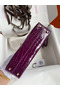 Hermes Kelly Mini II Sellier Handmade Bag In Purple Shiny Alligator Leather Replica