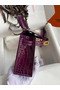 Hermes Kelly Mini II Sellier Handmade Bag In Purple Shiny Alligator Leather Replica