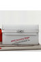 Hermes Kelly Original Saffiano Leather Bi-Fold Wallet A708 White Replica