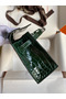 Hermes Kelly Pochette Handmade Bag In Vert Fonce Shiny Alligator Leather Replica