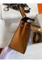 Hermes Kelly Sellier 25 Bicolor Bag in Black and Gold Epsom Calfskin Replica