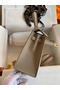 Hermes Kelly Sellier 25 Bicolor Bag in Craie and Trench Epsom Calfskin Replica