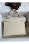 Hermes Kelly Sellier 25 Handmade Bag In Nata Epsom Calfskin Replica