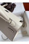 Hermes Kelly Sellier 25 Handmade Bag In Nata Epsom Calfskin Replica