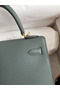 Hermes Kelly Sellier 25 Handmade Bag In Vert Amande Epsom Calfskin Replica
