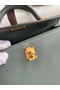 Hermes Kelly Sellier 25 Handmade Bag In Vert Amande Epsom Calfskin Replica