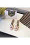 Hermes lady leather Slipper HO814HMJ Heel 5CM light pink Replica