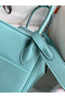 Hermes Lindy 26 Handmade Bag In Blue Atoll Swift Calfskin Replica