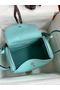 Hermes Lindy 26 Handmade Bag In Blue Atoll Swift Calfskin Replica