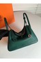 Hermes Lindy Original Togo Leather Bag 5086 Green Replica