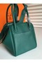 Hermes Lindy Original Togo Leather Bag 5086 Green Replica
