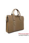 Hermes Mens Briefcase Calf Leather H1289A Khaki Replica