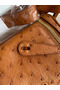 Hermes Mini Lindy Handmade Bag In Gold Ostrich Leather Replica